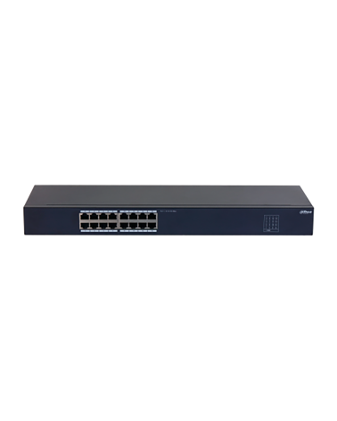 Коммутатор Dahua 16-port 10/100M RJ45 Non-PoE Switch, Metal case
