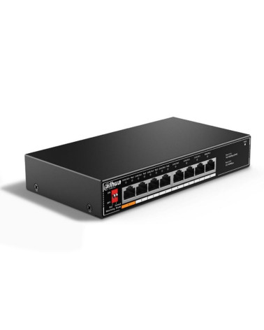 Коммутатор Dahua 8-port 10/100M RJ45 4-port PoE Switch, 60W, Metal case