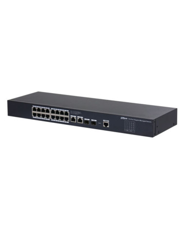 Коммутатор Dahua 20-Port Managed Gigabit Non-PoE Switch, Metal case
