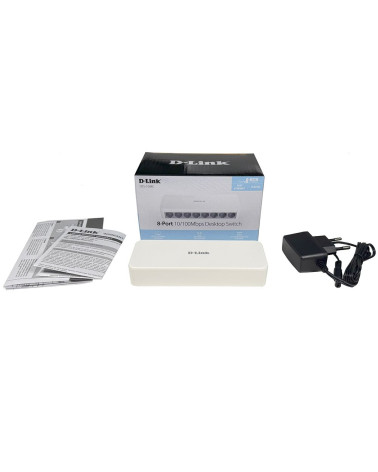 Коммутатор D-Link DES-1008C/F6/E Коммутатор с 8 портами 10/100Base-TX