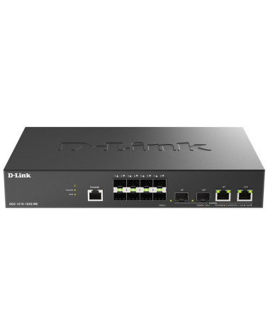 Коммутатор D-Link DGS-1210-10XS/ME/C1A Управляемый L2 коммутатор с 8 портами 1000Base-X SFP и 2 комбо-портами 10GBase-T/SFP+