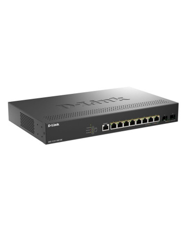 Коммутатор D-Link DGS-1210-10XP/ME/C1A Управляемый L2 коммутатор с 8 портами 10/100/1000Base-T и 2 портами 10GBase-X SFP+ (8 пор