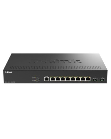Коммутатор D-Link DGS-1210-10XP/ME/C1A Управляемый L2 коммутатор с 8 портами 10/100/1000Base-T и 2 портами 10GBase-X SFP+ (8 пор