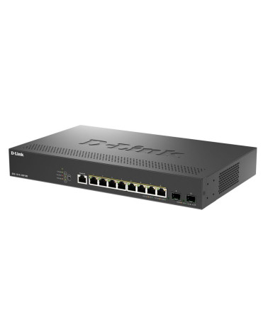 Коммутатор D-Link DGS-1210-10XP/ME/C1A Управляемый L2 коммутатор с 8 портами 10/100/1000Base-T и 2 портами 10GBase-X SFP+ (8 пор