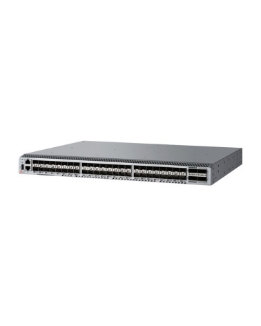 Коммутатор Brocade G620 64-port FC Switch, ALL 64 port licensed (48x SFP+, 4x QSFP+), included 64x FC 32Gb SWL SFP transceivers,