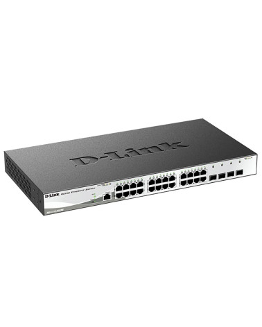 Коммутатор D-Link DGS-1210-28X/ME/C1A Управляемый L2 коммутатор, 24x1000Base-T, 4x10GBase-X SFP+, защита от статического электри