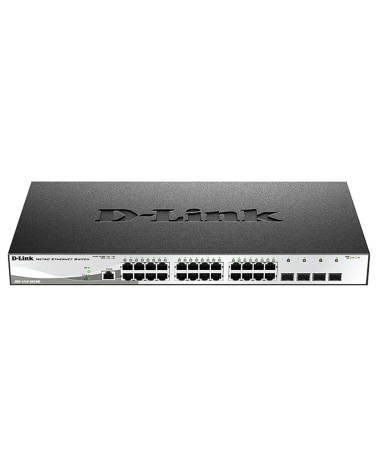 Коммутатор D-Link DGS-1210-28X/ME/C1A Управляемый L2 коммутатор, 24x1000Base-T, 4x10GBase-X SFP+, защита от статического электри