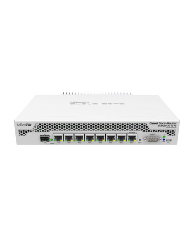 Маршрутизатор MIKROTIK CCR1009-7G-1C-PC Router 19 Rack Mount. Ethernet 7x 10/100/1000 1x SFP/RJ45. Serial. PoE. micrUSB