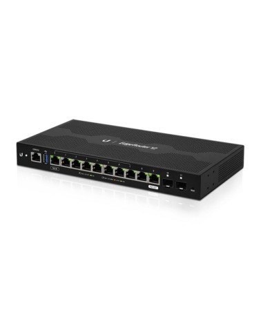 Маршрутизатор Ubiquiti EdgeRouter 12 |ER-12| Ubiquiti маршрутизатор 4 ядра (1 ГГц), 10х 1G RJ45, 2х SFP, раздача PoE, |ER-12| (0