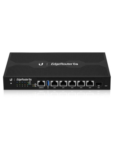 Маршрутизатор Ubiquiti EdgeRouter 6P |ER-6P| маршрутизатор 4 ядра (1 ГГц), 5х 1G RJ45, 1х SFP, раздача PoE