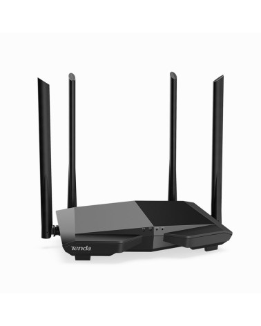 Маршрутизатор Tenda AC6 Двухдиапазонный WiFi роутер AC1200 до 300 Мбит/с на 2,4 ГГц + до 867 Мбит/с до 5 ГГц, LAN 3x100 Мбит/с, 