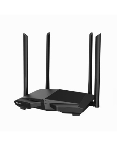 Маршрутизатор Tenda AC6 Двухдиапазонный WiFi роутер AC1200 до 300 Мбит/с на 2,4 ГГц + до 867 Мбит/с до 5 ГГц, LAN 3x100 Мбит/с, 