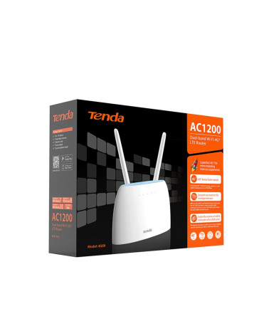 Маршрутизатор Tenda 4G09 Wi-Fi роутер 4G LTE, 2,4/5 ГГц, до 1167 Мбит/с, LTE/3G/4G до 300 Мбит/с, LAN 2x1 Гбит/с, SIM-слот