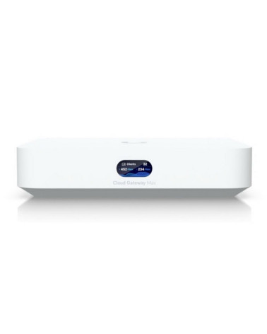 Ubiquiti UniFi Cloud Gateway Max 512GB Маршрутизатор 4 ядра (1,5 ГГц), 4х 2.5G RJ45, 1х 2.5G RJ45, SSD 512 ГБ