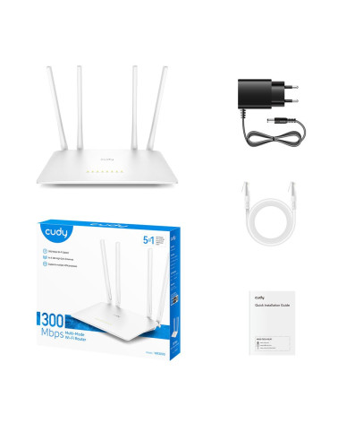 Маршрутизатор CUDY WR300S N300 Wi-Fi Router