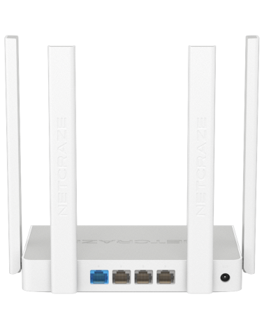 Маршрутизатор (Keenetic) Netcraze Viva (NC-1913) Гигабитный интернет-центр с Mesh Wi-Fi 5 AC1200,  4-портовым Smart-коммутатором
