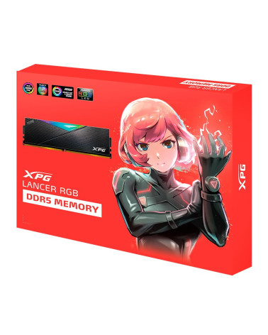 Модуль памяти ADATA 64GB ADATA DDR5 6400 DIMM XPG Lancer RGB 2*32, CL32, 1.4V
