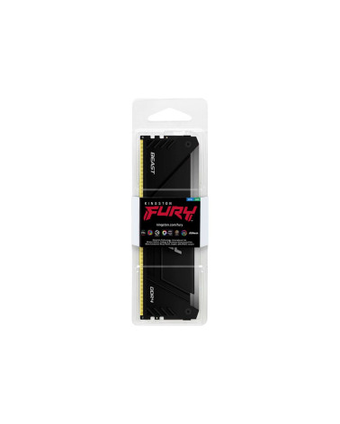 Модуль памяти Kingston 16GB DDR4 3600MHz DIMM FURY Beast Black RGB XMP CL18, 1.35V 288-pin Non-ECC