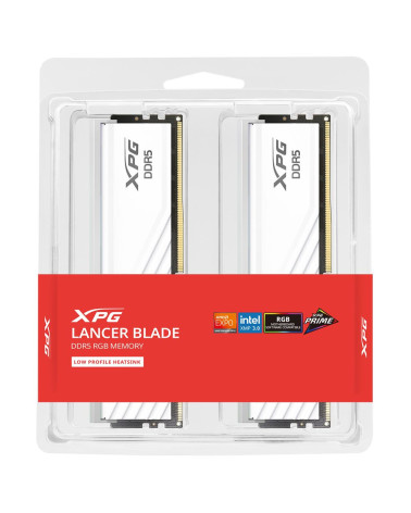 Модуль памяти ADATA XPG Lancer Blade RGB 32GB DDR5 6000 DIMM white kit 16*2, 1.35V, CL30-40-40