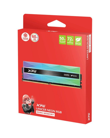 Модуль памяти ADATA 32GB LANCER RGB DDR5 DRAM Module kit 2*16gb, 6000MT/s, CL 30-40-40, 1.35V
