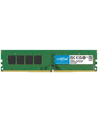 Модуль памяти Crucial 8GB Basic UDIMM DDR4-3200 (PC4-25600) CL19 1.2V