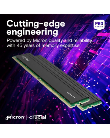 Модуль памяти 16GB Crucial DDR4 3200 DIMM Pro Overclocking Desktop Memory Non-ECC, CL22, 1.2V, SRx8, RTL