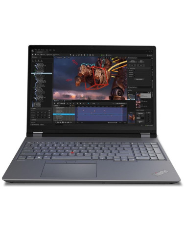 Ноутбук Lenovo ThinkPad P16 G2 Intel Core i7-14700HX/16Gb/SSD512Gb/RTX2000 8Gb/16"/IPS/WUXGA/1920x1200/60Hz/Win11Pro/Storm Grey 