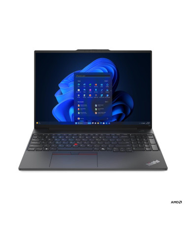 Ноутбук Lenovo ThinkPad E16 Gen 2 AMD Ryzen 7 7735HS/16Gb (1*16 D5)/SSD512Gb/UMA/16"/IPS/WUXGA/1920x1200/60Hz/NoOS/RJ-45/Black/1