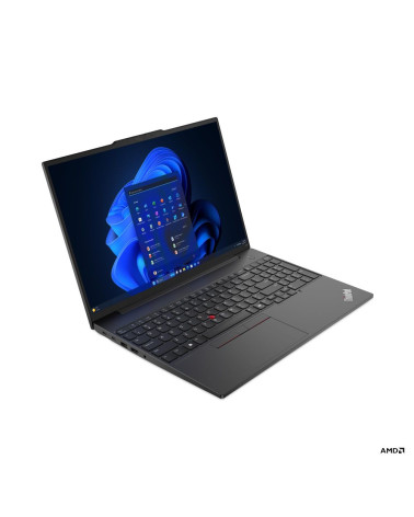Ноутбук Lenovo ThinkPad E16 Gen 2 AMD Ryzen 7 7735HS/16Gb (1*16 D5)/SSD512Gb/UMA/16"/IPS/WUXGA/1920x1200/60Hz/NoOS/RJ-45/Black/1