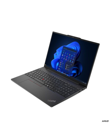 Ноутбук Lenovo ThinkPad E16 Gen 2 AMD Ryzen 7 7735HS/16Gb (1*16 D5)/SSD512Gb/UMA/16"/IPS/WUXGA/1920x1200/60Hz/NoOS/RJ-45/Black/1