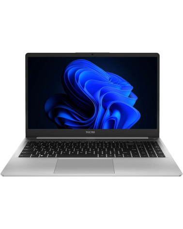 Ноутбук TECNO MegaBook K15SFA AMD Ryzen 7 7735HS/16Gb (soldered D5)/SSD1Tb/UMA/15.6"/IPS/FHD/1920x1080/60Hz/Win11/RJ-45/Silver/1
