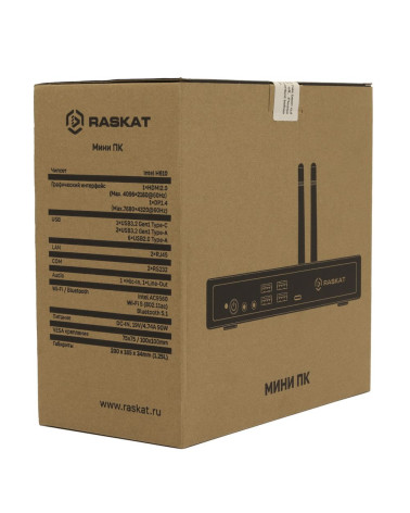 Компьютер ПЭВМ т.м. «Raskat» STANDART 507 (Intel Core i5-12400, RAM 16GB, SSD 256GB, noOS)