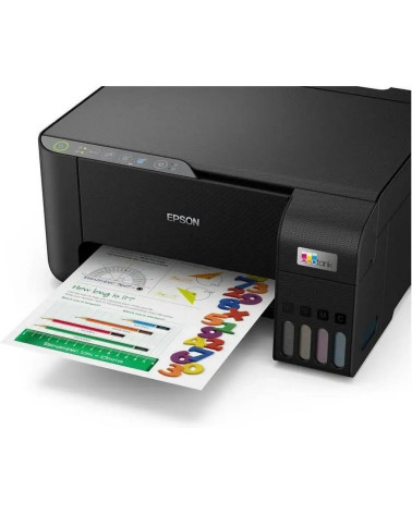 МФУ струйное Epson EcoTank L3250, A4, цветная печать, 15 стр/мин, 5760x1440 dpi, USB/WiFi/СНПЧ, чёрный корпус (C11CJ67418)