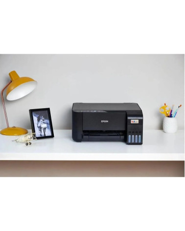МФУ струйное Epson EcoTank L3250, A4, цветная печать, 15 стр/мин, 5760x1440 dpi, USB/WiFi/СНПЧ, чёрный корпус (C11CJ67418)