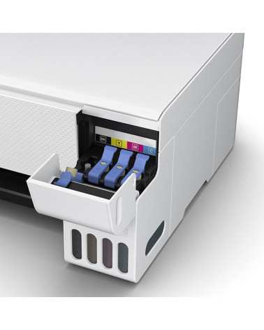 МФУ струйное Epson L3216, A4, цветная печать, 5 стр/мин, 5760x1440 dpi, USB/СНПЧ, белый корпус (C11CJ68518)