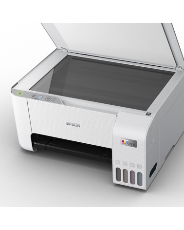 МФУ струйное Epson L3216, A4, цветная печать, 5 стр/мин, 5760x1440 dpi, USB/СНПЧ, белый корпус (C11CJ68518)