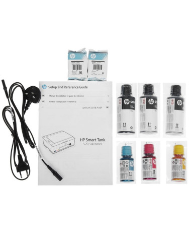 HP Smart Tank 520 А4, МФУ, струйное, цветное, 22стр/мин, 4800x1200dpi, 980МГц, 64Мб,USB (1F3W2A)