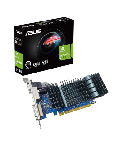 Видеокарта ASUS GT710 EVO 2GB GDDR5 64bit VGA DVI HDMI PASSIVE RTL [GT710-SL-2GD5-BRK-EVO]