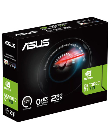 Видеокарта ASUS GT710 EVO 2GB GDDR5 64bit VGA DVI HDMI PASSIVE RTL [GT710-SL-2GD5-BRK-EVO]