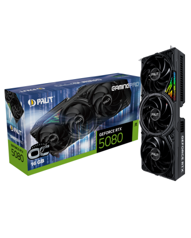 Видеокарта Palit RTX5080 GAMINGPRO OC 16GB GDDR7 256bit 3xDP HDMI 3FAN RTL