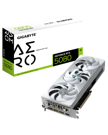 Видеокарта Gigabyte RTX5080 AERO OC SFF 16GB GDDR7 256bit 3xDP HDMI 3FAN RTL