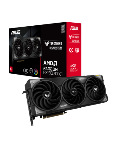 Видеокарта ASUS RX9070XT TUF GAMING OC 16GB GDDR6 256bit 3xDP HDMI 3FAN RTL [TUF-RX9070XT-O16G-GAMING]