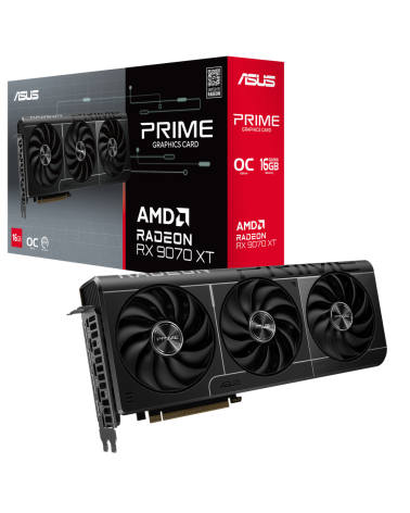 Видеокарта ASUS RX9070XT PRIME OC 16GB GDDR6 256bit 3xDP HDMI 3FAN RTL [PRIME-RX9070XT-O16G]