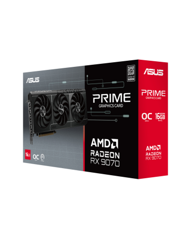 Видеокарта ASUS RX9070 PRIME OC 16GB GDDR6 256bit 3xDP HDMI 3FAN RTL [PRIME-RX9070-O16G]