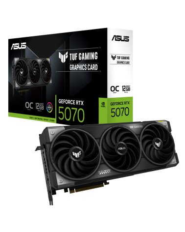 Видеокарта ASUS RTX5070 TUF GAMING 12GB GDDR7 192bit 3xDP 2xHDMI 3FAN RTL [TUF-RTX5070-O12G-GAMING]