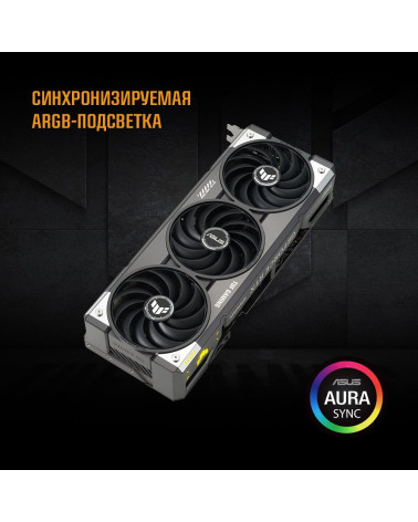 Видеокарта ASUS RTX5070 TUF GAMING 12GB GDDR7 192bit 3xDP 2xHDMI 3FAN RTL [TUF-RTX5070-O12G-GAMING]