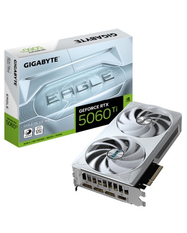 Видеокарта Gigabyte RTX5060Ti EAGLE OC ICE 16GB GDDR7 128bit 3xDP HDMI 2FAN RTL