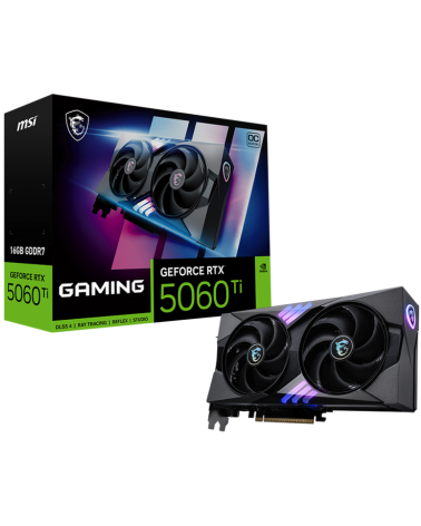 Видеокарта MSI RTX5060Ti GAMING OC 16GB GDDR7 128bit 3xDP HDMI 2FAN RTL