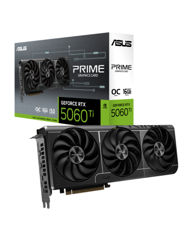 Видеокарта ASUS RTX5060Ti PRIME OC 16GB GDDR7 128bit 3xDP HDMI 3FAN RTL [PRIME-RTX5060TI-O16G]