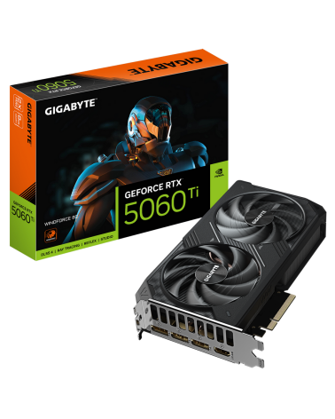 Видеокарта Gigabyte RTX5060Ti WINDFORCE 8GB GDDR7 128bit 3xDP HDMI 2FAN RTL